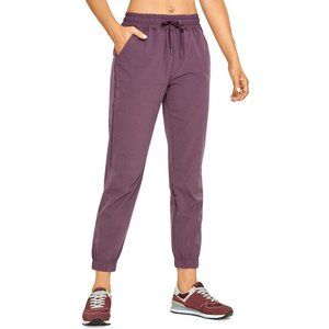 CRZ YOGA Women's Lightweight Joggers Pants - Athletic Drawstring Breathable Tape